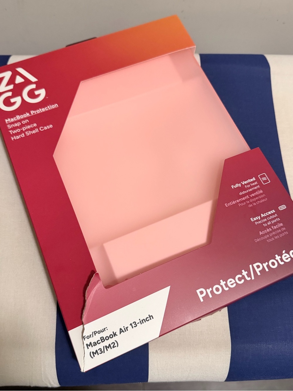 Pink Hard Shell Protective Case for MacBook Air 13-inch (M1/M2)